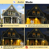Load image into Gallery viewer, Solar Wall Lights Outdoor, Wireless Outdoor Solar Lamp Fixture, Solar Wall Lantern with 3 Modes &amp; Motion Sensor, Waterproof Exterior Lighting (Home Lamp 1 PCS ) - Gardino