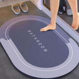 Load image into Gallery viewer, Bathroom Door Mat | Anti Slip Floor Mat For Home And Kitchen Rubber Foot Mat, Pack of 2 - Gardino