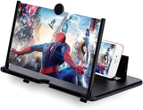 Load image into Gallery viewer, 3D HD Mobile Screen Magnifier – Universal Smartphone Screen Amplifier with Adjustable Stand | Portable Phone Holder for Movies, Gaming &amp; Reading
