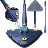 Load image into Gallery viewer, 360 Degree Rotatable Adjustable Triangle Cleaning Mop with Stainless Steel Long Handle Push-Pull Squeezing Cleaning Mop Dry &amp; Wet Mop Floor Windows Ceiling - Gardino