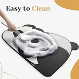 Load image into Gallery viewer, Gardino Cute Panda Cartoon Water Absorbing Bath Mat, Super Absorbent Anti-Slip Mat for Bathroom, Home, Kitchen, 60 x 40 cm (Panda) - Gardino