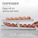 Load image into Gallery viewer, 2-Tier Rolling Egg Dispenser | Space-Saving &amp; Durable Polypropylene Egg Storage | Holds 12-14 Eggs with Gravity-Fed Design Gardino