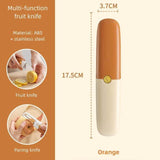Load image into Gallery viewer, Vegetable Peeler 2 in 1 Stainless Steel Potato Peeler with Knife Fruit Knife Peeler, Vegetable Peeler Dual-Use Knife, Outdoor Kitchen Tools Camping Hiking Portable Peeling - Gardino