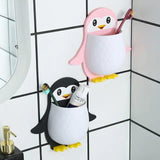 Load image into Gallery viewer, Wall Mounted Penguin Design Organizer, Multi-Function Holder for Toothpaste, Remote, Mobile, Pencil, and Bathroom Essentials Gardino