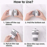 Load image into Gallery viewer, Collapsible Coffee Cups for Travel, Reusable Silicone Collapsible Cups with Lid for Camping Gardino