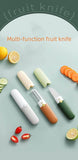 Load image into Gallery viewer, Vegetable Peeler 2 in 1 Stainless Steel Potato Peeler with Knife Fruit Knife Peeler, Vegetable Peeler Dual-Use Knife, Outdoor Kitchen Tools Camping Hiking Portable Peeling - Gardino