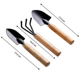 Load image into Gallery viewer, 3-Piece Gardening Tool Set: Mini Hand Cultivator, Small Trowel &amp; Garden Fork for Home Gardening Gardino