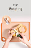 Load image into Gallery viewer, Vegetable Peeler 2 in 1 Stainless Steel Potato Peeler with Knife Fruit Knife Peeler, Vegetable Peeler Dual-Use Knife, Outdoor Kitchen Tools Camping Hiking Portable Peeling - Gardino