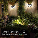 Load image into Gallery viewer, Solar Interaction Wall Lamp Solar Out Door Powered Motion Sensor Interaction Garden Wall 100 Led Lamp 3 Modes - Gardino