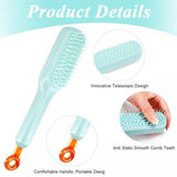 Load image into Gallery viewer, Self Cleaning Hair Brush Hairbrushes for Women Easy Clean Hair Brush, Massage Comb with Retractable Bristles One-pull Clean Anti Static Hair Brush Tools for All Hair Types (Pack Of 2) Gardino