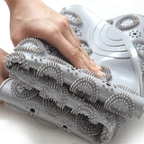 Load image into Gallery viewer, Anti-Skid Bathroom Shower Mat | Non-Slip Foot Pad with Suction Cups &amp; Drain Holes | Soft Silicone Foot Massager Scrubber (Round) Gardino