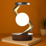 Load image into Gallery viewer, Spiral Rotating RGB Desk Lamp | 360° Visual Ball Moon Lamp | Rechargeable Multicolor LED Night Light for Bedroom, Office &amp; Home Décor