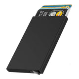 Load image into Gallery viewer, Black RFID Blocking Aluminium Pop-Up Card Holder – Secure Debit/Credit/ATM Wallet for Men &amp; Women Gardino