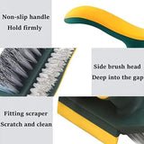 Load image into Gallery viewer, Grout Cleaner Brush 4-in-1 with Squeegee – Multifunctional V-Shape Gap Scrub Brush for Crevice, Corner, Window, Sink, Kitchen, and Bathroom Cleaning Gardino