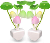 Load image into Gallery viewer, Gardino Led Green Nature Lamp Automatic Sensor Color Changing Mushroom Night Lights- Multi Color Changing Effect- for Kids Adults Stocking Stuffers Ideas Birthday Gift(Pack of 2) - Gardino