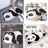 Load image into Gallery viewer, Gardino Cute Panda Cartoon Water Absorbing Bath Mat, Super Absorbent Anti-Slip Mat for Bathroom, Home, Kitchen, 60 x 40 cm (Panda) - Gardino