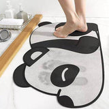 Load image into Gallery viewer, Gardino Cute Panda Cartoon Water Absorbing Bath Mat, Super Absorbent Anti-Slip Mat for Bathroom, Home, Kitchen, 60 x 40 cm (Panda) - Gardino