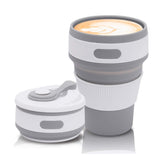 Load image into Gallery viewer, Collapsible Coffee Cups for Travel, Reusable Silicone Collapsible Cups with Lid for Camping Gardino