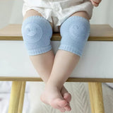 Load image into Gallery viewer, Baby Smiley Knee Pads for Crawling – Anti-Slip Elastic Cotton Knee &amp; Elbow Safety Protectors (Random Color) Gardino