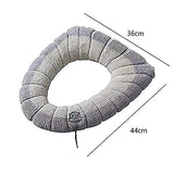 Load image into Gallery viewer, Washable Soft Warmer Toilet Seat Cover, Cushion Mat, and Lid Cover Pads | Stretchable, Easy Installation Toilet Seat Covers (Pack of 1) Gardino
