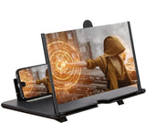 Load image into Gallery viewer, 3D HD Mobile Screen Magnifier – Universal Smartphone Screen Amplifier with Adjustable Stand | Portable Phone Holder for Movies, Gaming &amp; Reading