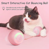 Load image into Gallery viewer, Smart LED 360° Cat Toy Ball | Rechargeable Interactive &amp; Obstacle-Avoiding Fun for Cats | LED Light-Up Automatic Rotating Toy for Cats - Gardino
