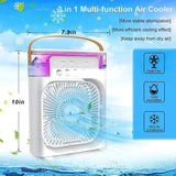 Load image into Gallery viewer, Portable Mini Air Conditioner – Quiet &amp; USB Powered Personal Cooler with 3 Smart Speeds, 360° Adjustable Airflow &amp; Timer for Home, Office &amp; More Gardino