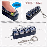 Load image into Gallery viewer, Keyboard Fidget Keychain | Mechanical Key Stress Relief Clicker | Portable Anxiety &amp; Focus Toy
