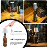 Load image into Gallery viewer, Wireless Bottle Lamp – 3-Color Rechargeable Touch Light for Bedroom, Bar &amp; Outdoor Decor - Gardino