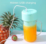Load image into Gallery viewer, Gardino Juicer Mixer, straw-type juicing cup 4 Blade Smoothie Maker &amp; Portable Electric USB Juice Maker, Rechargeable Bottle &amp; Portable Fruit Blender Maker Protein Shaker - Gardino