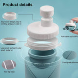 Load image into Gallery viewer, Foldable Silicone Water Bottle – Leakproof BPA Free Portable Collapsible Water Bottle for Travel, Gym, Office &amp; Outdoor Use