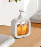 Load image into Gallery viewer, Reusable Liquid Soap Dispenser – Clear Plastic Bottle with Pump for Shampoo, Conditioner, Hand Wash &amp; More Gardino