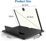 Load image into Gallery viewer, 3D HD Mobile Screen Magnifier – Universal Smartphone Screen Amplifier with Adjustable Stand | Portable Phone Holder for Movies, Gaming &amp; Reading