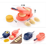 Load image into Gallery viewer, 2-in-1 Dumpling Maker, Ghughra &amp; Momos Mould Machine with Skin Press, Kitchen Tool for Gujiya and Puri Gardino