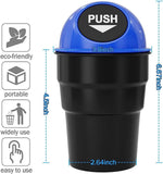 Load image into Gallery viewer, Portable Mini Car Dustbin/Trash Bin – Compact Car Garbage Can for Cup Holder, Travel &amp; Storage (Black) Gardino