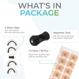 Load image into Gallery viewer, Magnetic Nasal Strips | Anti-Snoring Nose Clip (Pack of 15) for Better Breathing Gardino