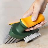 Load image into Gallery viewer, Grout Cleaner Brush 4-in-1 with Squeegee – Multifunctional V-Shape Gap Scrub Brush for Crevice, Corner, Window, Sink, Kitchen, and Bathroom Cleaning Gardino