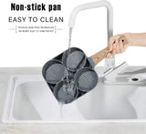 Load image into Gallery viewer, Non-Stick Frying Pan with 4 Hole | 7.5 IN Pancake Pan | Fried Egg &amp; Burger Pan | Multi-Purpose Breakfast Cooking Pan (Multicolor) Gardino