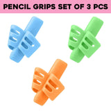 Load image into Gallery viewer, 3Pcs Pencil Holder Set – Finger Grip for Kids, Perfect for Handwriting Beginners (Ages 3+), Multi-Color Gardino