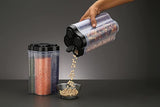 Load image into Gallery viewer, 4-in-1 Square Food Container for Cereal Storage, Multi-Color Gardino