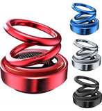 Load image into Gallery viewer, Solar-Powered Car Aroma Diffuser - 360° Double Ring Rotating Car Perfume Air Freshener Gardino