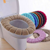 Load image into Gallery viewer, Washable Soft Warmer Toilet Seat Cover, Cushion Mat, and Lid Cover Pads | Stretchable, Easy Installation Toilet Seat Covers (Pack of 1) Gardino