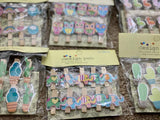 Load image into Gallery viewer, Wooden Paper Clips Set – Dreamer, Owl, Flamingo, Cactus &amp; Elephant Designs with String (Set of 10) Gardino