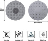 Load image into Gallery viewer, Anti-Skid Bathroom Shower Mat | Non-Slip Foot Pad with Suction Cups &amp; Drain Holes | Soft Silicone Foot Massager Scrubber (Round) Gardino