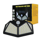 Load image into Gallery viewer, Solar Interaction Wall Lamp Solar Out Door Powered Motion Sensor Interaction Garden Wall 100 Led Lamp 3 Modes - Gardino