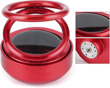 Load image into Gallery viewer, Solar-Powered Car Aroma Diffuser - 360° Double Ring Rotating Car Perfume Air Freshener Gardino