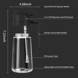 Load image into Gallery viewer, 2-in-1 Glass Oil Sprayer and Dispenser Bottle with Premium Nozzle – Multi-Color Oil Dispenser and Sprayer (500 ML) Gardino