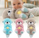 Load image into Gallery viewer, Baby Sound Machine Soothe Breathing Otter, Sensory Details Music Lights Rhythmic Breathing Motion Musical Baby Toy Plush for Newborns Gardino