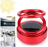 Load image into Gallery viewer, Solar-Powered Car Aroma Diffuser - 360° Double Ring Rotating Car Perfume Air Freshener Gardino