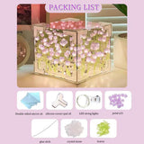 Load image into Gallery viewer, GARDINO Infinity Mirror Tulip Cube LED Lamp - 20 LED Flower Lights, Dual-Purpose Tabletop &amp; Mirror Decor Gardino